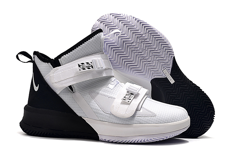 Nike LeBron Soldier 13 White Black Shoes
